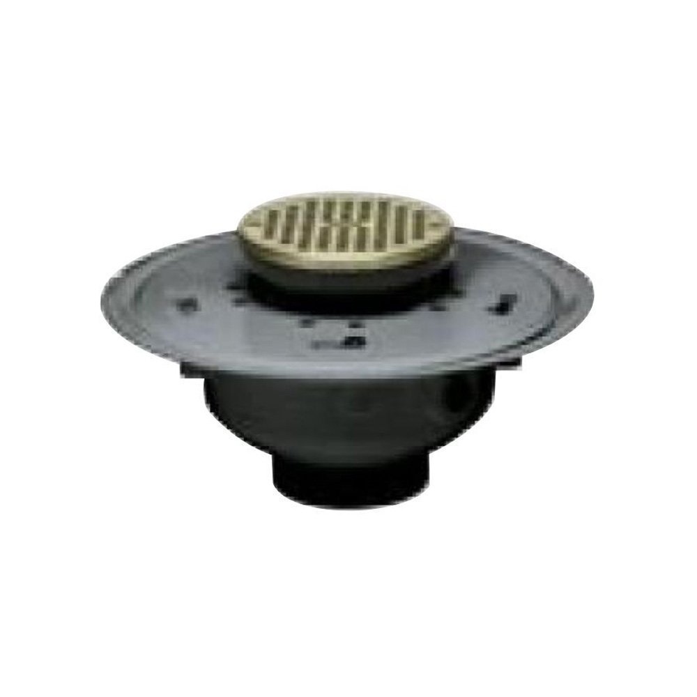 Drain en PVC Oatey 72136 réglable en hauteur avec grande grille de 15,2 cm