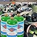 Flame King Refillable 1LB Empty Propane Cylinder Tank - Reusable - Safe and Legal Refill Option - DOT Compliant-16.4 oz (2-Pack), green (YSN164-2)