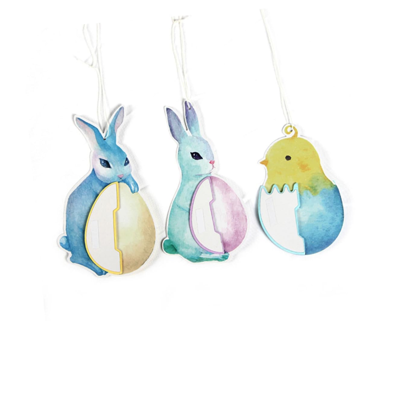 Amosfun 9 PCS Coniglio di Pasqua Decorazione Coniglietti di Pasqua Decorazione Coniglio Appeso Bunny Pendente Ornamento del Soffitto A Nido d'Ape Palla