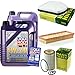 Produktbild QR-PARTS 69327503 Filter Set Inspektionspaket 10 Liter Motoröl Leichtlauf High Tech 5W-40 MANN-FILTER Innenraumfilter Luftfilter Ölfilter