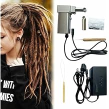 Portable Automatic Dreadlocks Machine, for Electric Handheld Dreadlock Maker Crochet Machine, Quick and Easy DIY Dreadlocks Braiding Hair Extensions10mm