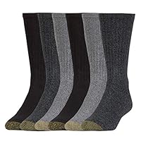 Algopix Similar Product 4 - GOLDTOE Mens Harrington Crew Socks