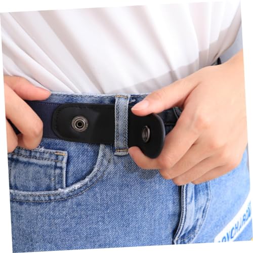 Didiseaon Unisex Leather Stretch Invisible Belt No Buckle Design for Jeans Dresses Lightweight Comfortable Elastic Belt for Clean Look Under Fitted4