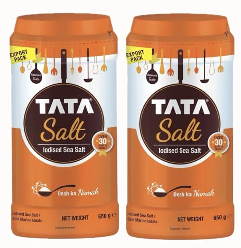 TATA Iodised Salt 650g (Pack of 2)