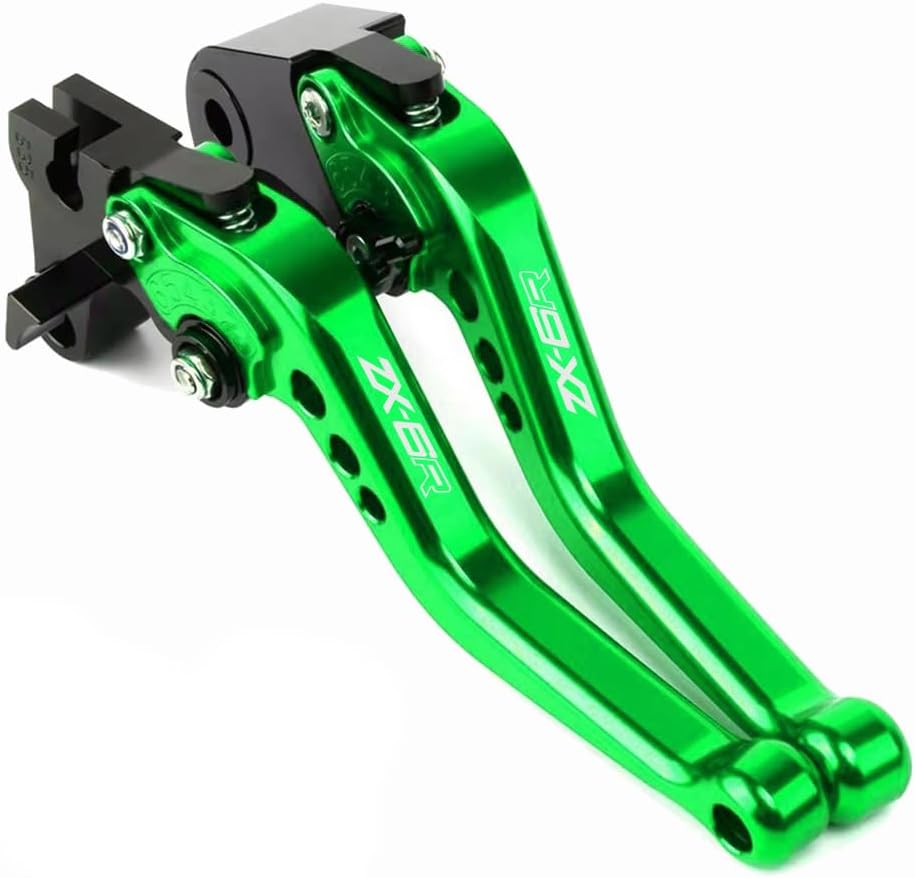 Motorcycle Brake and Clutch Levers Modified Parts Compatible with ZX6R ZX-6R 636 ZX-6R ZX 6R 2025 2024 2023 2022 2021 2020 2019 Handle Brake Lever Clutch Lever Adjustable Accessories . (Black)