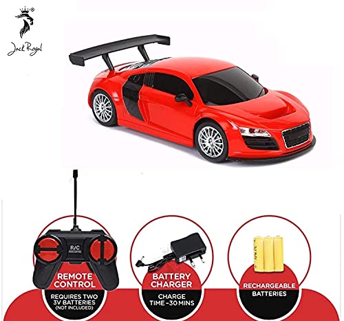 Image of Jack Royal Remote Control Racing Car Toy 1:24 Scale Model Rechargeable High Speed Mini RC Car for Kids Gift BIS Certified Proudly Made in India
