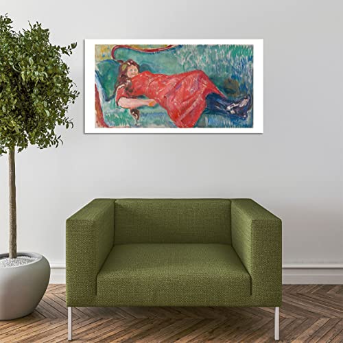 Poster Edvard Munch encadré mat grand format haute qualité