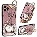 Zhuofan - Custodia per Apple iPhone 12 Mini da polso con supporto e supporto per iPhone 12 Mini 5,4 pollici, con cavalletto, anello per cordino, antiurto, in silicone TPU, con motivo gatto