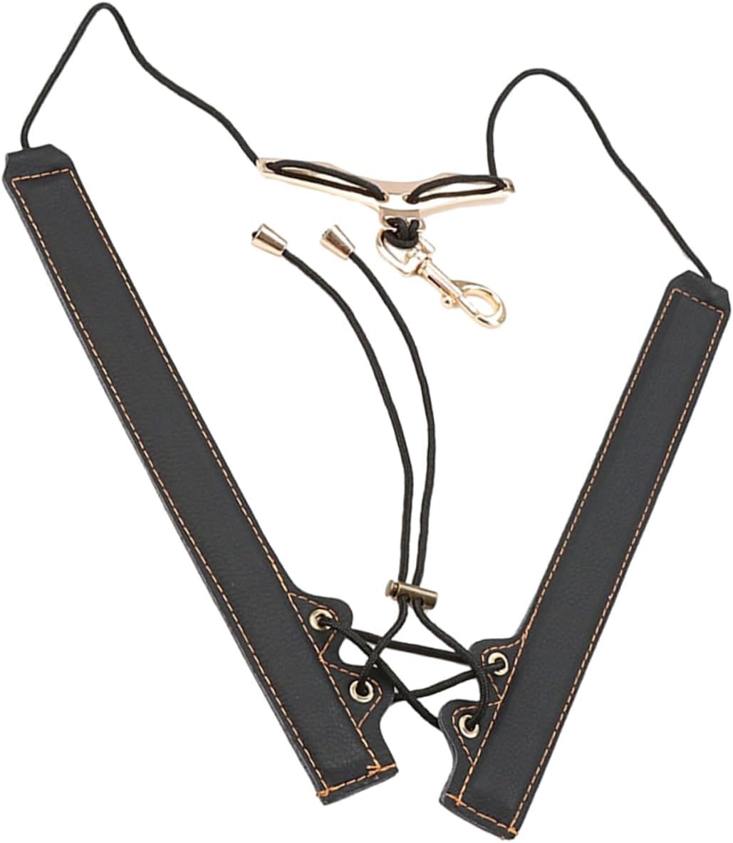 Universal Gold Thread Saxophone Harness Strap, Adjustable Shoulder Sling for Alto Tenor Baritone Sax, Sturdy Instrument Support for Wind Players