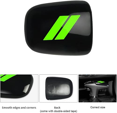 Vista 49 de auovo Gear Shift Knob Cover Trim for Charger Accessories Challenger 2015-2023 / Durango 2016-2024 (Black-Red)