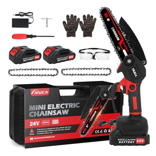 Mini Chainsaw 24V, 6-Inch, Lightweight