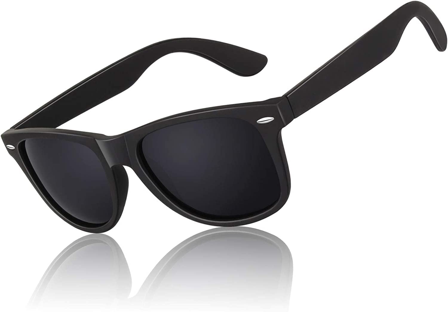 Polarized Matte Black Lover Unisex-Adult Full Rim Sunglasses 100% UV Protect For Outdoor Travelling Sports Bikes Cars Driving & Hiking with UVA & UVB protection - Pack of 1-image-41