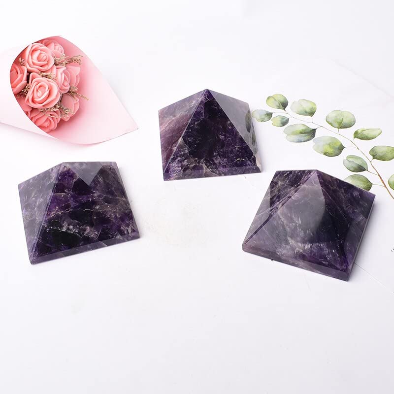 Raumdekoration Große natürliche Kristall-Amethyst-Pyramide, Quarz-Kristall, Spitzenturm, Heimdekoration, Geschenk