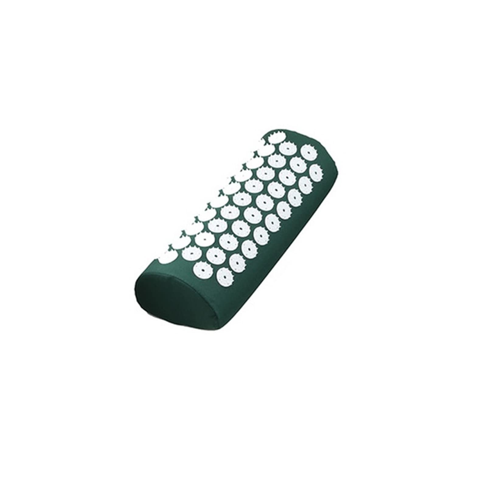 Cojín De Masaje Masaje de la Estera de acupresión Alivia el estrés Barrio Cuerpo Dolor Spike Cushion Yoga Acupuntura Mat Cojín De Masajes(Dark Green Pillow)