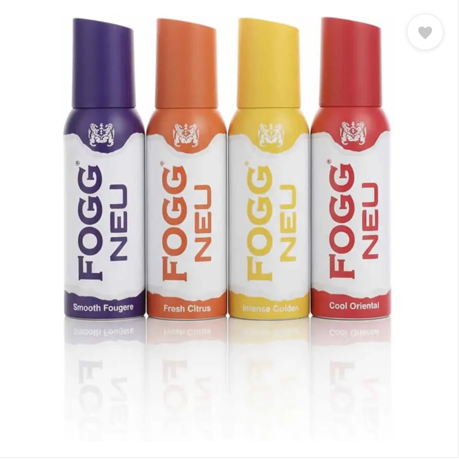 Image of Fogg NEU Long Lasting Deodorant Spray for Men & Women, Unisex, 120ml, Alcohol Based, No Gas Technology (Intense Cologne)