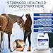 Fiber- Fortified Hoof Guard Sealant 32oz – Pro-Grade Formula Hoof Protector with Aramid for Stronger Hooves – Helps Fill Cracks & Lock in Moisture - Shields Against Thrush, UV Damage & Brittleness