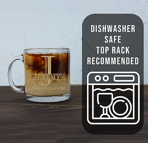 Vaso de vidrio personalizado para café 12 oz miniatura 3