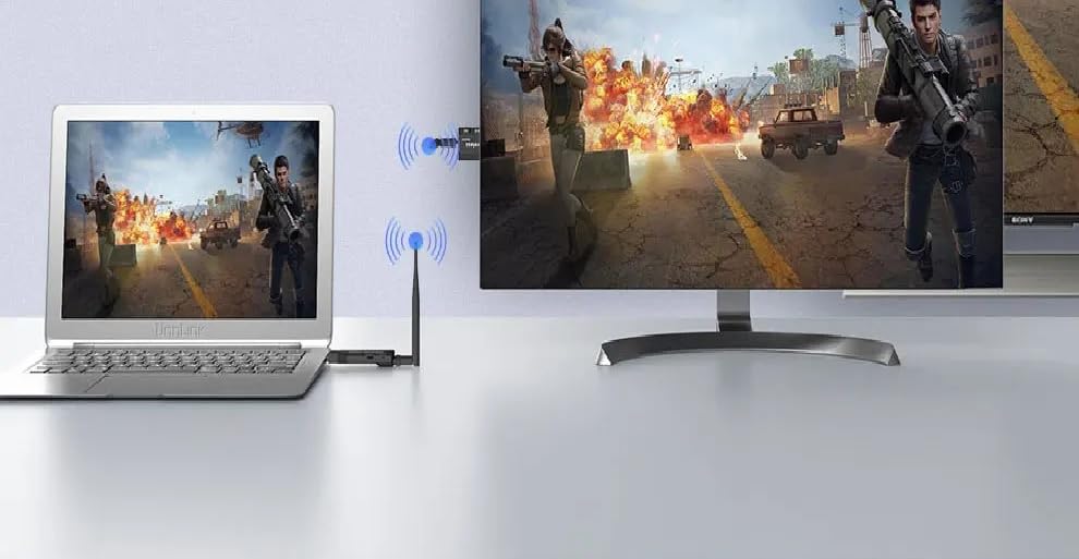 Image of 50M HDMI Wireless Transmitter Receiver Video Extender Camera Laptop PC to TV Mirror Adapter 1080P 60Hz Display Dongle