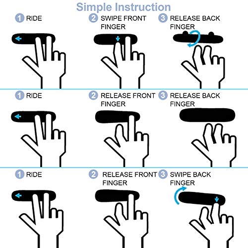 Reastar Finger Skateboard, 6 Stück Fingerboard, Mini Fingerskateboards Set, Professionelles Finger Spielzeug - für Kinder Partytütenfüller, Kindergeburtstag Geschenke (Zufällige Muster)