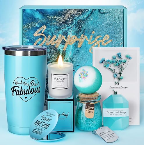 Birthday Gifts for Women - Relaxing Spa Gift Basket Set, Gifts for Women Who Have Everything, Gifts for Mom Her, Happy Birthday Gifts for Mom Sister, Best Friend Gifts for Women