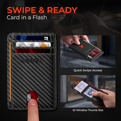 53% Off RUNBOX Slim RFID Blocking Leather Wallet - Image 6