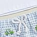 Xiaodriceee Toddler Baby Boy Golf Outfit Golf Cart Short Sleeve T-shirt Plaid Elastic Waist Shorts Summer Clothes (White, 3-4T)