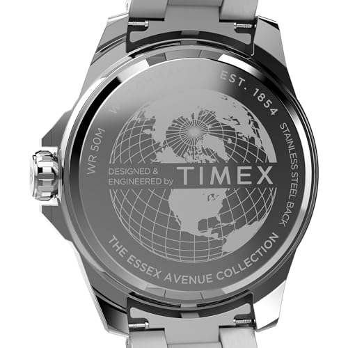 Image of TIMEX Essex Round 46mm Black Dial Analog Men Watch - TW2W79500UJ