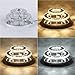 KKMYWAN Crystal Chandeliers - Dimmable Temperature Adjustable Ceiling Light Fixture LED Chandelier with 30W 120LM/W 120 LED Chandeliers for Dining Room Living Room Bedroom Foyer, Chrome