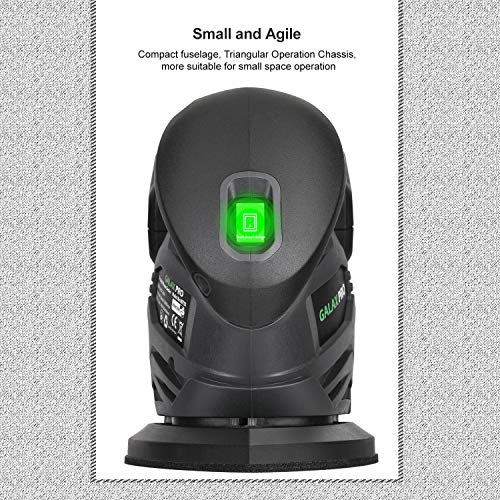 GALAX PRO Cordless Detail Sander 20V, 20Pcs Sandpapers,12000 RPM Sanders with Dust Collection System for Tight Spaces Sanding in Home Decoration, Battery and Charger Included - Image 6