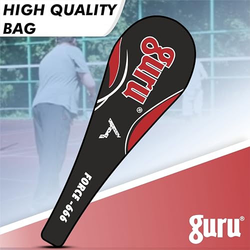 Image of GURU Force-666 Badminton Racket Pack of 1 for Men, Women Boys & Girls with Cover
