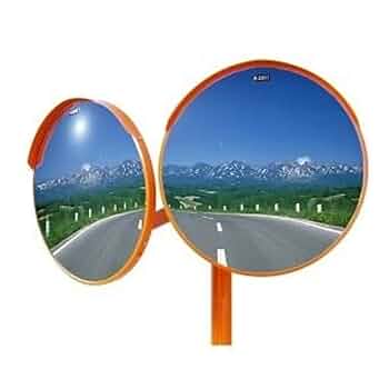 Amazon.co.jp: アクリルカーブミラー 丸型2面鏡 300φ 道路反射