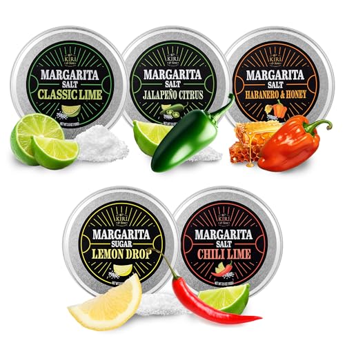 5-Pack Premium Margarita & Cocktail Flavored Salt...