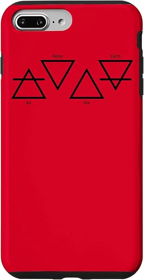 Amazon Iphone 7 Plus 8 Plus 空気火水地球4つの要素ギリシャの三角形の記号 スマホケース 家電 カメラ オンライン通販