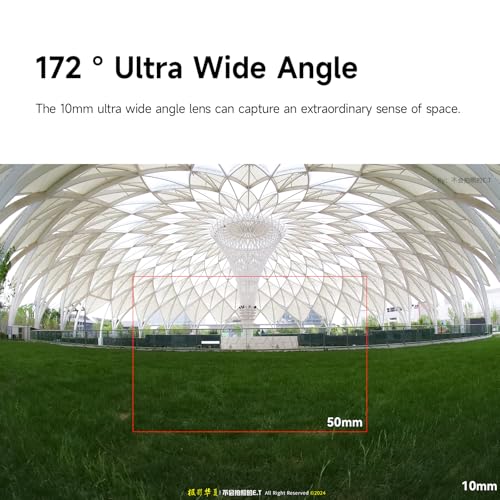 Image of Brightin Star 10mm F5.6 Fisheye Lens for Canon RF Mount Mirrorless Cameras, Manual Focus Prime Ultra-Wide Angle APS-C Lens Fit for EOS RP, R, R5, R7, R6, R3, R10 (Black)