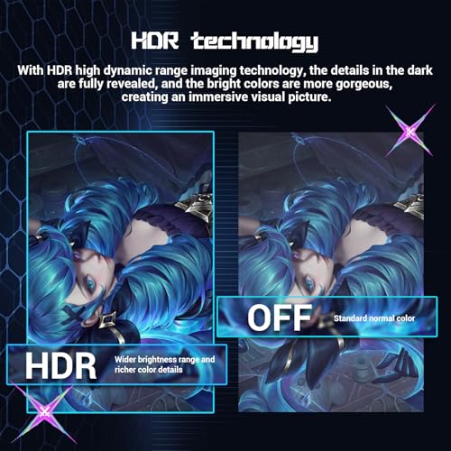 Image of 27 inch Curved Gaming Monitor 100Hz (1920x1080P) VA Panel 1800R, Built-in Speakers,98% sRGB Professional Computer Monitors, 3Sides Frameless, Flicker-Less,Blue Light Filter, for Office Gaming