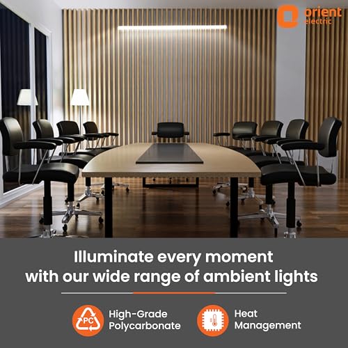Image of Orient Electric 36W Grace Delite Mushroom LED Batten| 4000 lumens Bright Light Output| LED tubelight for Home| Sleek & Stylish Design| Non-breakable Polycarbonate housing| 6500K, Cool White| Pack of 1