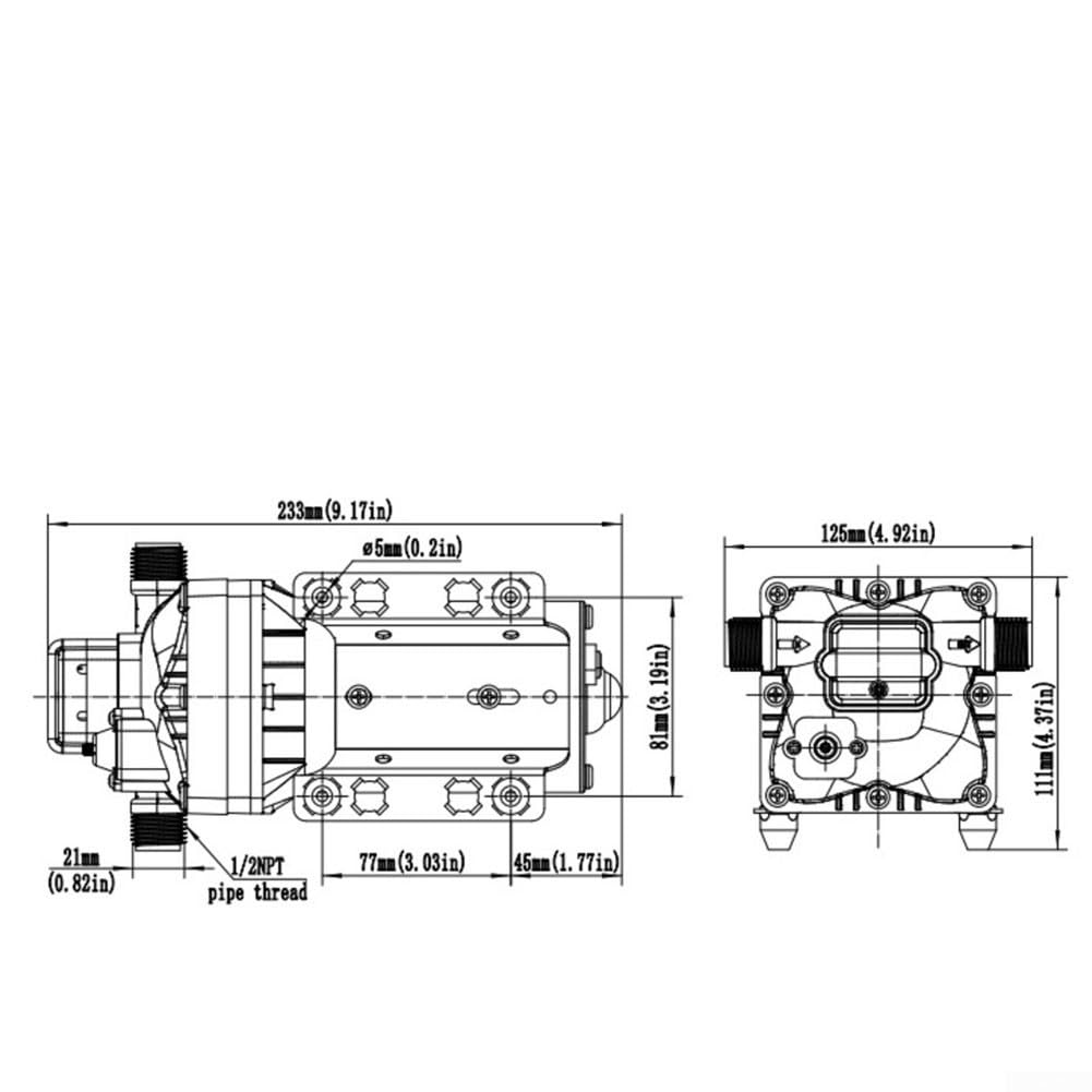 Pompa Acqua 38m Prevalenza 115V 220V Compatta Leggera