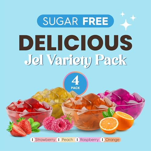 image for Simply Delish Simply Desserts Sugar-Free Jel Variety 4-Pack (Raspberry