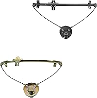 Vista 12 de TRQ Juego de elevalunas eléctrico trasero compatible con Volkswagen Golf 1999-2006 Jetta VW1550102 VW1551102 1999-2005