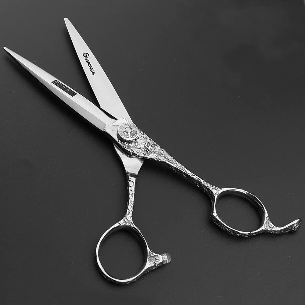 6 Inches Professional Hairdressing Scissor Sets,Stainless Steel Hair Cutting Shears and Thinning Shears for Women & Men