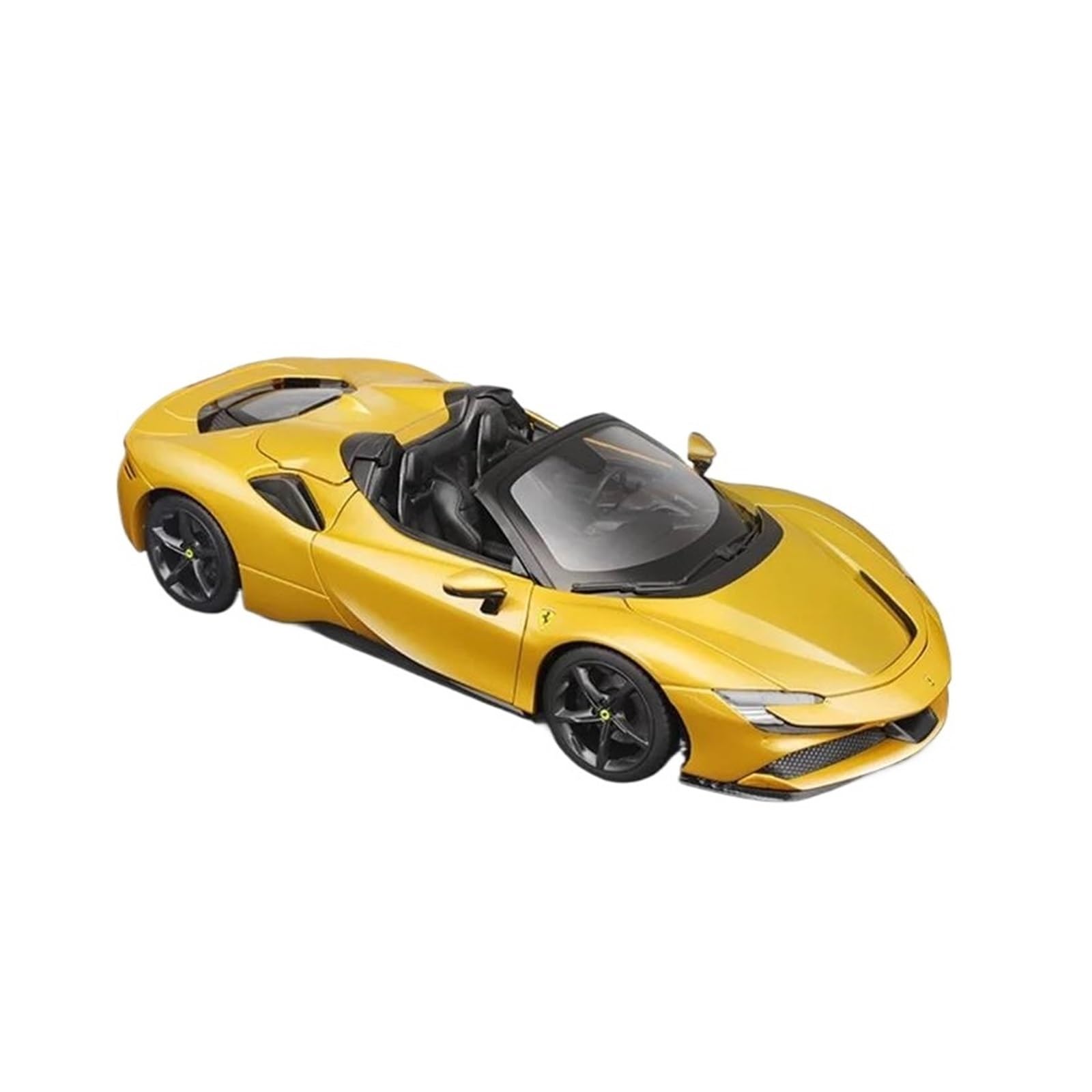 Metallo Scala Replica 1 18 Per Ferrari Sf90 Spider Stradale Modello Diecast Auto Edizione Lega Veicolo Souvenir Giallo Rosso(Yellow)