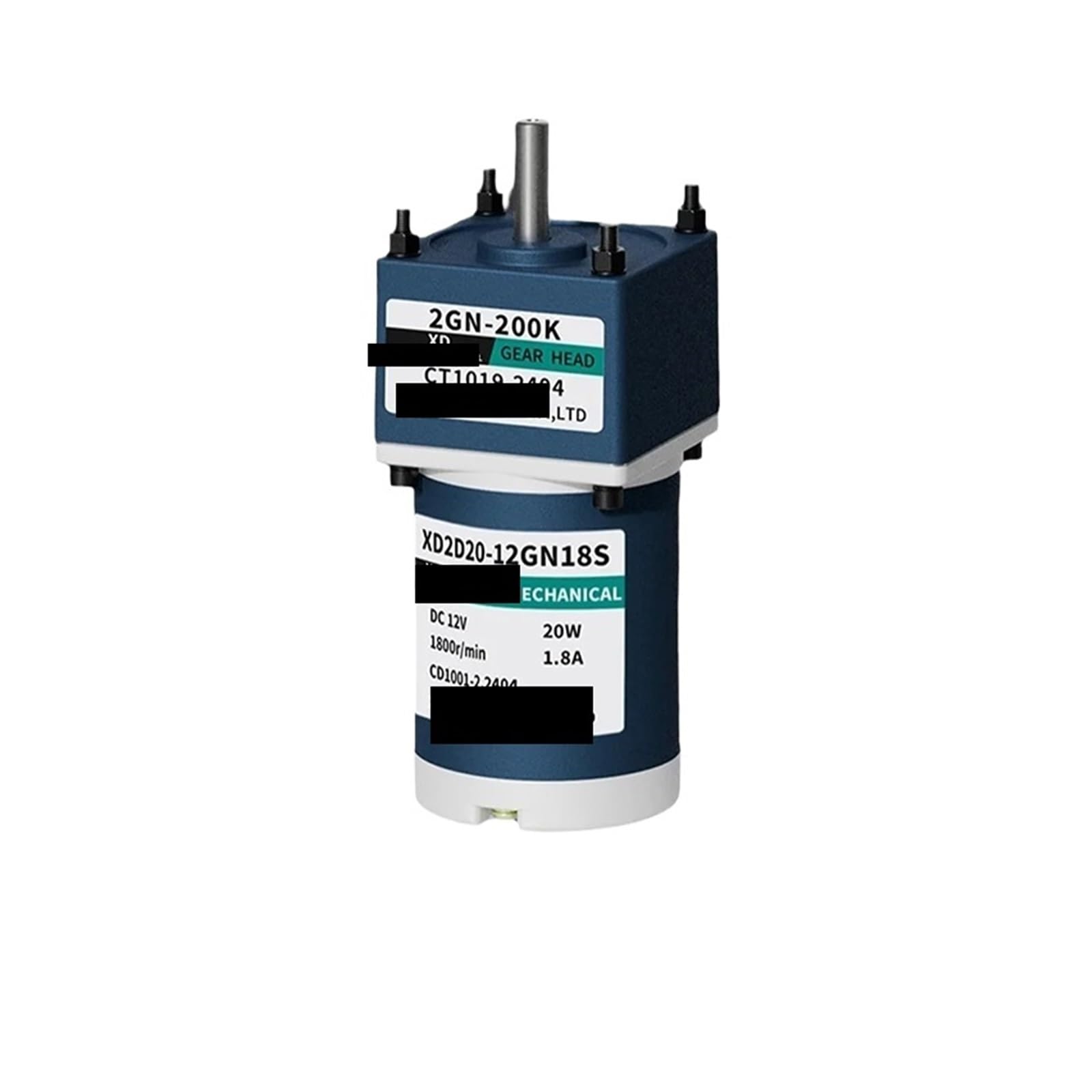 HYRBNSDLK Synchronous Motor 20W DC Gear Reducer 12V 24V high Power High Torque Speed Adjustable CW CCW(24vmotor and Bracket,35rpm)