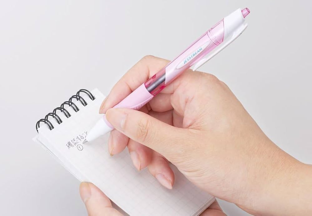 赤いクリアボディ ボールペン 31CS7Wz+ueL.jpg