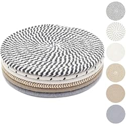 KITLAB 8 Inch Trivets for Hot Dishes, Hot Pots and Pans, Thick Heat Resistant Large Coaster for Kitchen, Hot Pads, Kitchen Essentials, Kitchen Decor for Table & Countertop, 6 Pcs