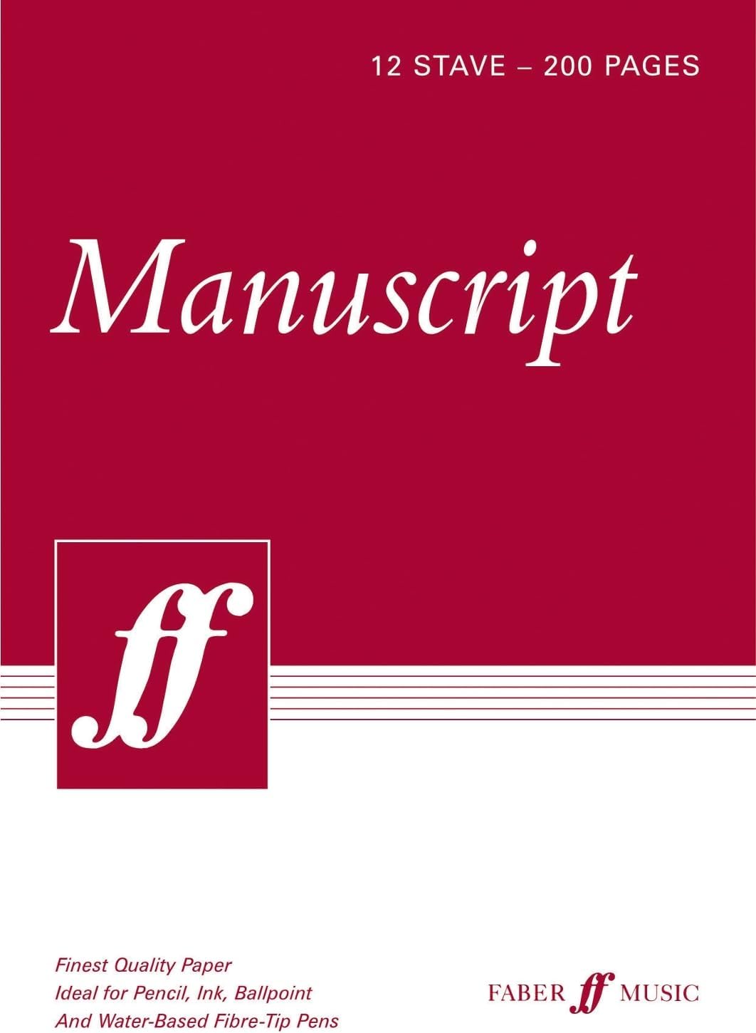 Manuscript Pad A4 12-stave