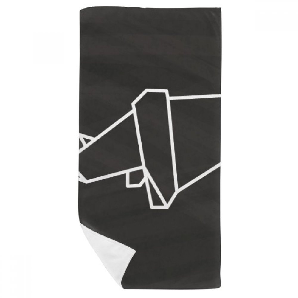 Débarbouillettes douces rhinocéros origami serviette de toilette multicolore 35x70