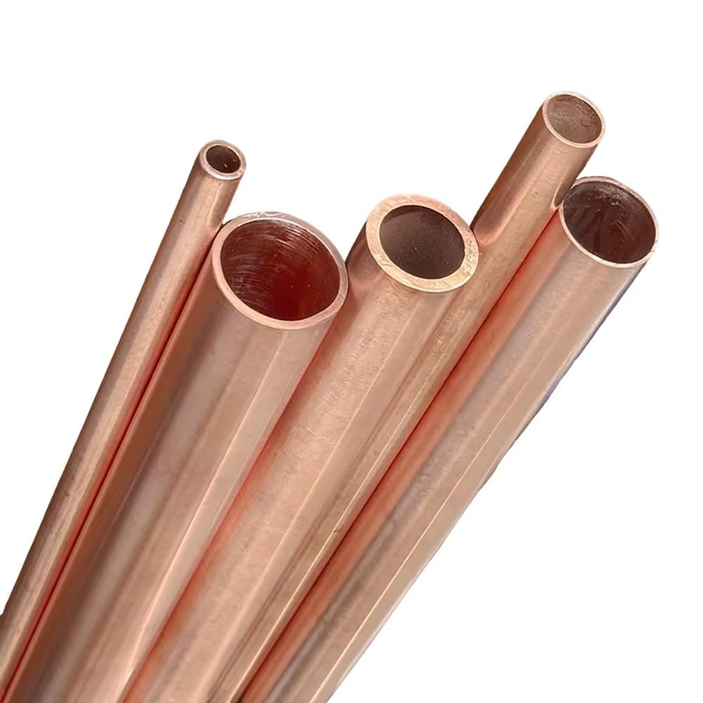 Rura miedziana T2 245/500 mm, rura zewnętrzna o średnicy 32–54 mm do gazów transformatorowych HVAC, 1 szt.(500x45x2mm)