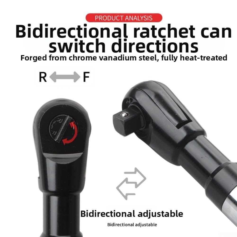 Clé à cliquet électrique 1/2", clé d'extension automatique manuelle 2 en 1, outil multifonction sans fil