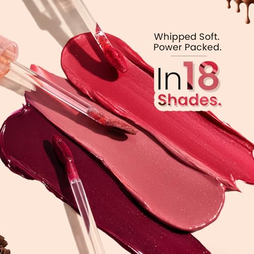 Image of Swiss Beauty Mudpie Lipstick | Soft Matte Mousse Finish | Highly Pigmented | Non-Transfer | Long-Lasting Wear | Infused with Hyaluronic Acid & Castor Oil | Shade-16. Innovator, 3g