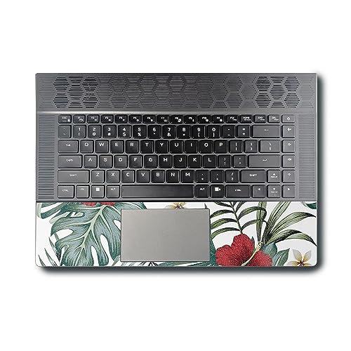 Image of MightySkins Glossy Glitter Skin Compatible with Alienware X16 R1 (2023) Full Wrap Kit - Tropical Hibiscus | Protective Durable High-Gloss Glitter Finish | Easy to Apply | Made in The USA